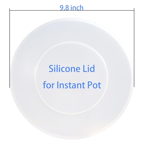 9.8-Inch Silicone Lid for 5 & 6 Quart Pressure Cooker Inner Pots