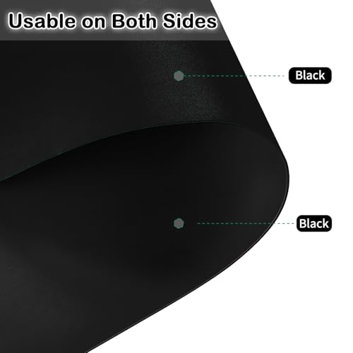 1.8mm Thick Faux Leather Nightstand Cover - 15.75 x 23.6 Inch Table Protector