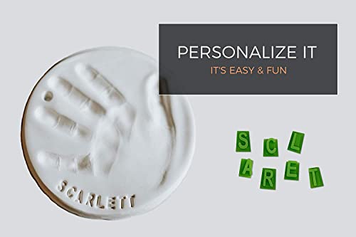 Baby Handprint & Footprint Keepsake Ornament Kit with Stencil (Makes 2)