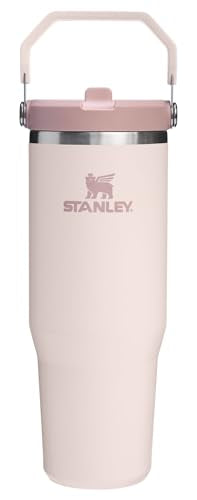 STANLEY IceFlow 2.0 Flip Straw Tumbler 30 oz Rose Quartz Insulated Stainless Steel Water Bottle