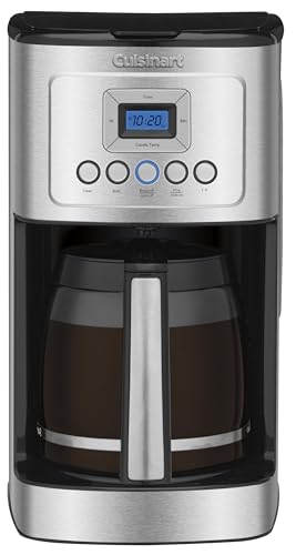 14-Cup Programmable Stainless Steel Coffee Maker with Glass Carafe