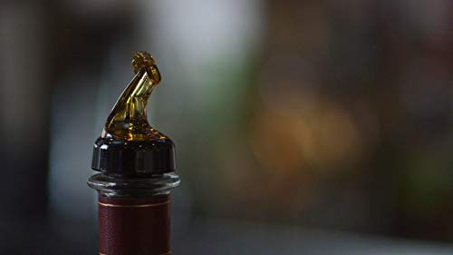 AmeriPour Whiskey Pourer with Flap - Amber Standard Cork, Made in USA