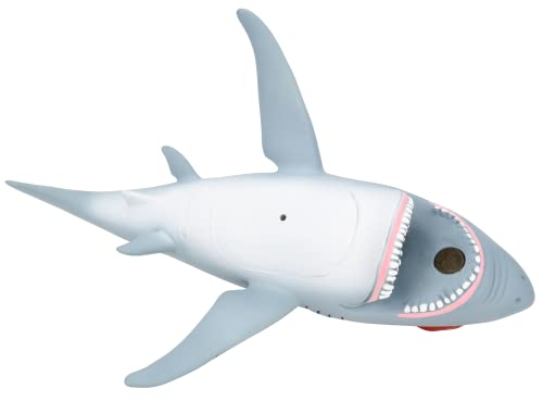 Great White Shark Christmas Tree Topper - 10-Inch Santa Shark Holiday Decor