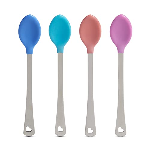 Heat Sensing Baby Feeding Spoons with Soft Tips, 4 Pack