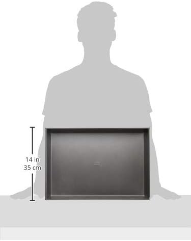 Winco Rectangular Cake Pan - Durable Aluminized Steel | 18" x 12" x 3" Size