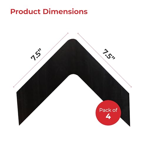 V-Shape Rug Corner Grippers, Anti-Curl Rug Weights - 4 Pack