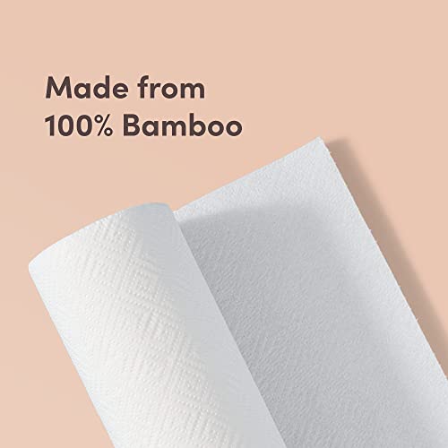 Eco-Friendly Bamboo Paper Towels - 2-Ply, 6 Rolls (900 Total Sheets)