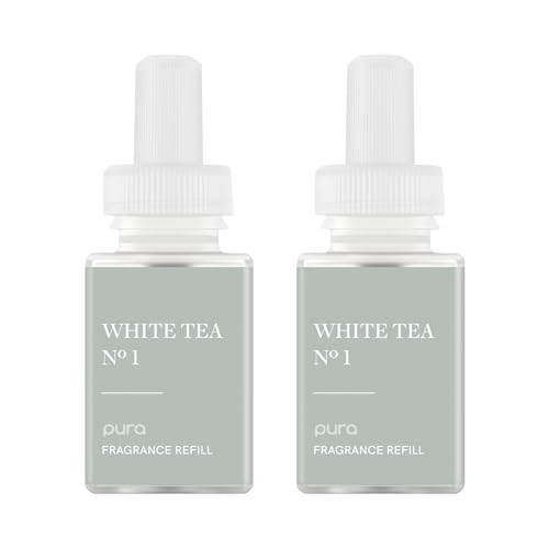 Smart Home Fragrance Diffuser Refills, White Tea Scent, 2 Pack
