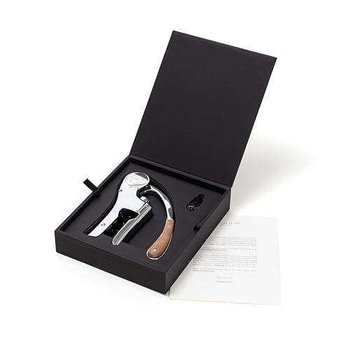 L'Atelier du Vin Oeno Motion Wood & Chrome Lever Corkscrew - Luxury Wine Opener with Gift Box