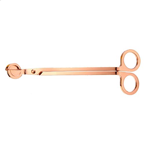 Rose Gold Candle Wick Trimmer - Durable Stainless Steel Cutter