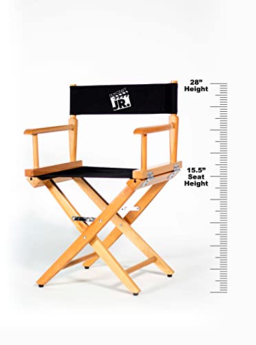 Junior Director's Chair - 15.5-Inch Seat Height Beech Wood Studio Chair