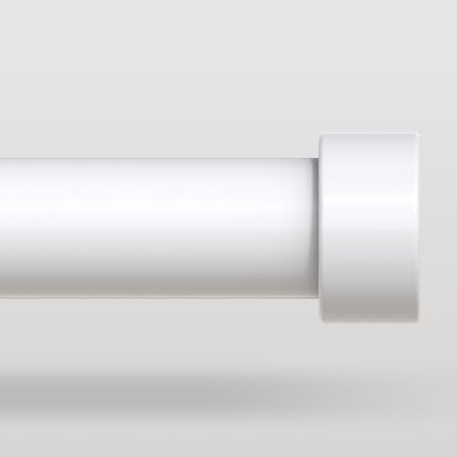 Heavy Duty Adjustable Curtain Rod, 1-Inch Diameter Steel Drape Pole 36-88 Inch