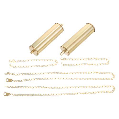 Clock Weight Replacement Kit with Chains and Hooks for Floor Clocks