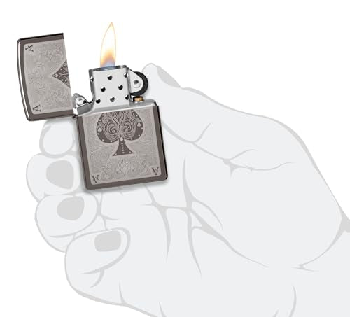 Windproof Ace Lighters - Refillable Metal Design