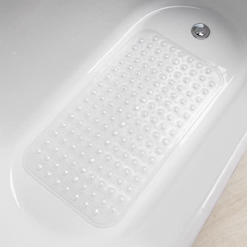 Non-Slip Bathtub Mat with Suction Cups, 27.6 x 15 Inch Shower Mat