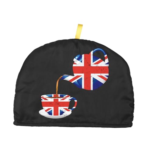 British Flag Teapot Cozy - Cotton Insulated Tea Pot Cover 32cm x 22.5cm