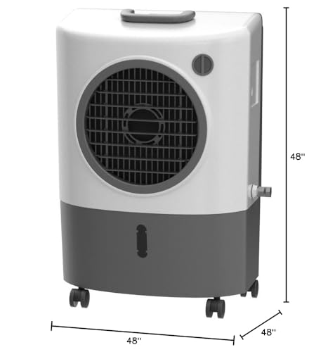 Portable 1300 CFM Evaporative Air Cooler 2-Speed Outdoor Fan White