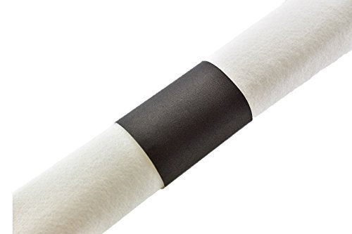 Self-Adhesive Black Paper Napkin Bands, 4.25 x 1.5 Inch, 2500 Count