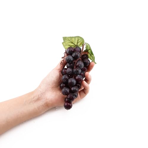 Artificial Grapes - 2PCS Purple Simulation Fruit for Home Decor