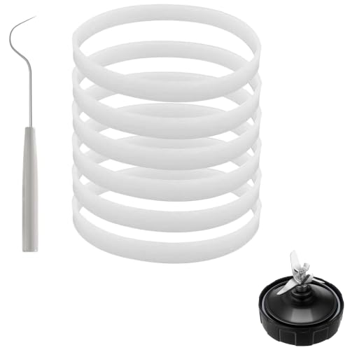 6 Pack 3.94-inch Rubber Gaskets for Blender Extractor Blade Assembly