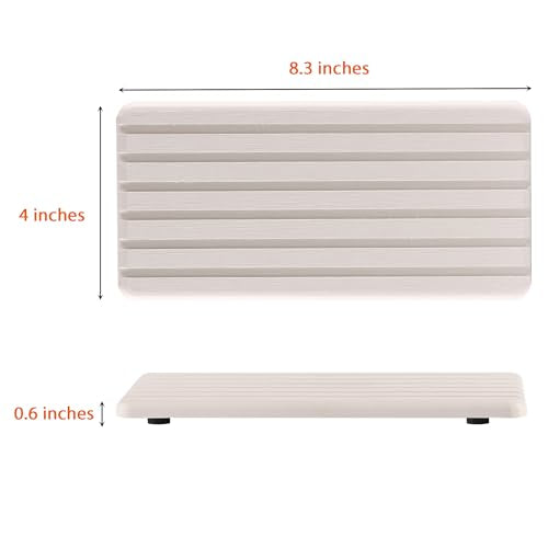 Water Absorbent Diatomite Stone Sink Tray - Fast-Drying Counter Mat, 2-Pack