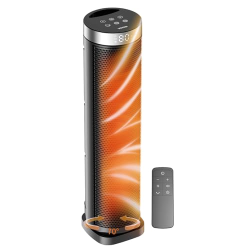 Oscillating Tower Space Heater with Remote and Thermostat 1500W