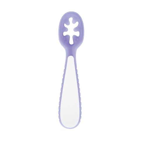 Silicone Baby Training Spoons 3-Pack for Self-Feeding Stages Pink Aqua