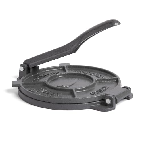 8-Inch Cast Iron Tortilla Press – Heavy Duty Empanada & Flatbread Maker