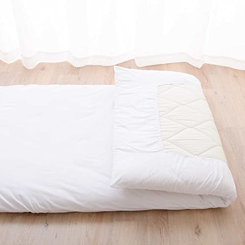 Fitted Sheet for Twin/Twin-Long Japanese Futon Mattress - 100% Cotton, Elastic Edge