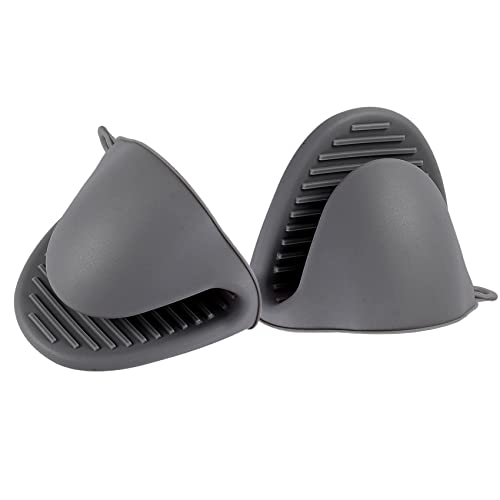 Mini Silicone Oven Mitts - Heat Resistant Pinch Grips for Kitchen & Baking
