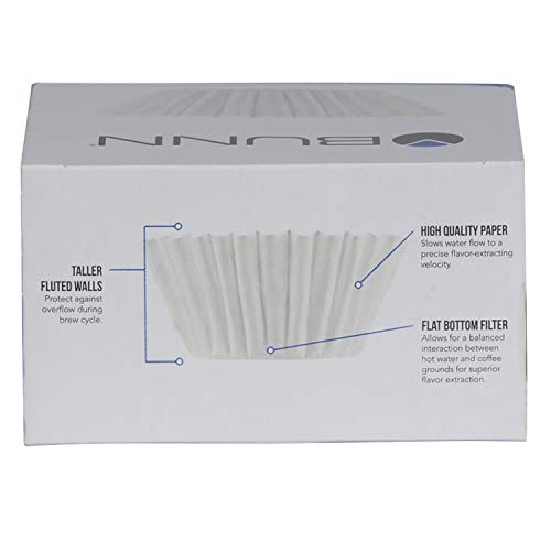 8-12 Cup Flat Bottom Paper Coffee Filters - 6 Packs of 100 (600 Count)