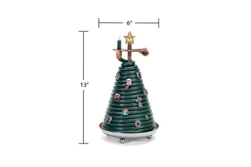 Candle by the Hour Christmas Tree Candle with 14 Charms – 80-Hour Beeswax, Eco-friendly