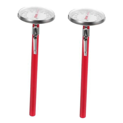 2-Piece Mechanical Car Air Conditioner Thermometer - Battery-Free Design