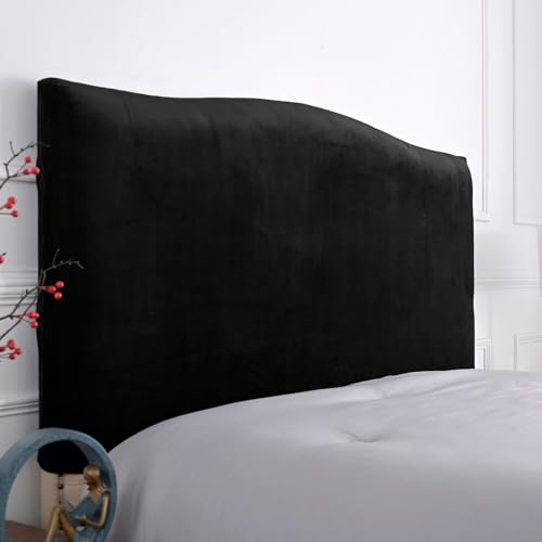 Stretch Velvet Bed Headboard Cover - Soft Washable Protector 75-82.6in