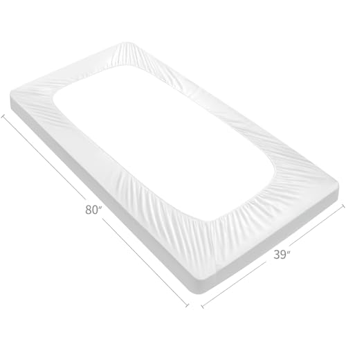 Waterproof Twin XL Mattress Pad Protector - Quilted Fitted Cover (39" x 80")
