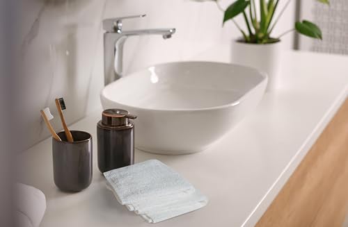 White Cotton Washcloths 24 Pack - Soft, Absorbent Face & Body Towels - Hotel Quality