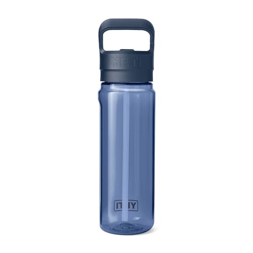 Lightweight 750ml Water Bottle with Straw Cap Navy Blue