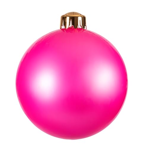 Pink Inflatable Decor Balls 22-inch - Large Outdoor Christmas & Party Ornaments, Reusable Garden & Wedding Decorations