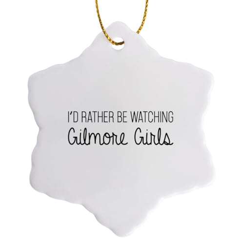 3-Inch Gilmore Girls Snowflake Ornament - Porcelain Holiday Decoration