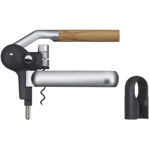 WMF Baric Lever Corkscrew Wine Opener - 19cm, Die-Cast Metal & Beech Wood, Effortless Uncorking