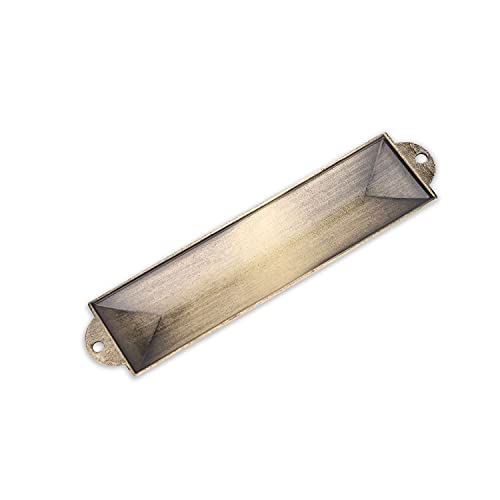 Metal Mezuzah Case for Door, 5.3-Inch Bronze with Peel and Stick Adhesive
