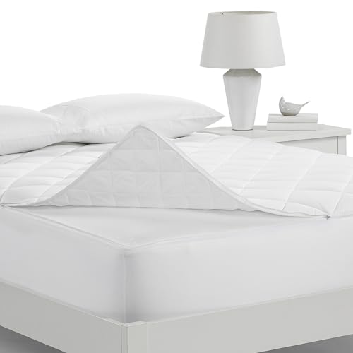 Cotton Mattress Pad Queen Size | Breathable, Moisture-Wicking Cover