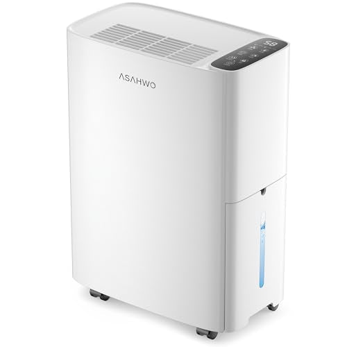 34 Pint Dehumidifier for Basement with Drain Hose & 4 Modes