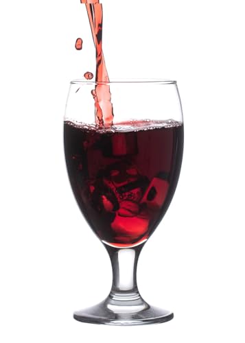 All-Purpose Stemmed Drinking Glasses - 20.8 oz Lead-Free Glassware Set of 4