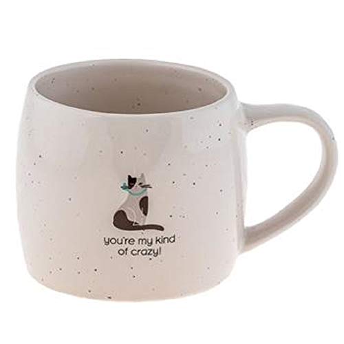 Karma Gifts Reese 16-Ounce Cat Ceramic Mug – Microwave Safe Coffee Cup for Women and Men