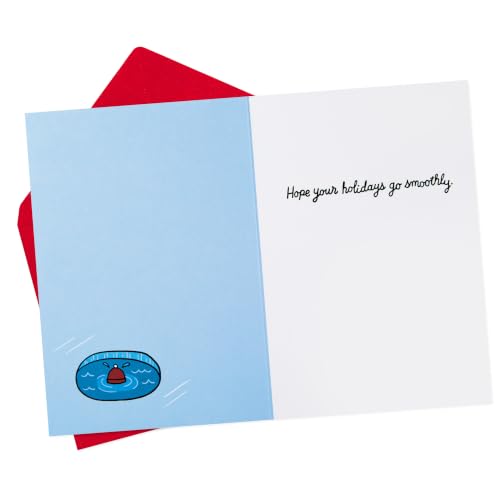Funny Ice Hole Polar Bears Christmas Card with Envelope - Hallmark Shoebox