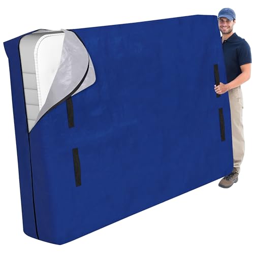 Extra-Thick Queen Mattress Bag for Moving with 8 Handles and Zipper