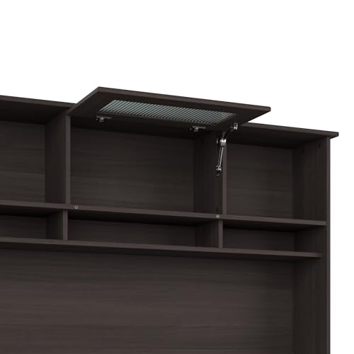 Bush Home Cabot 60W Desk Hutch in Heather Gray - Office Storage & Shelving