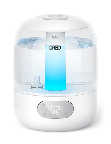 DREO 3L Cool Mist Humidifier for Bedroom - 30H Runtime, Quiet, Night Light