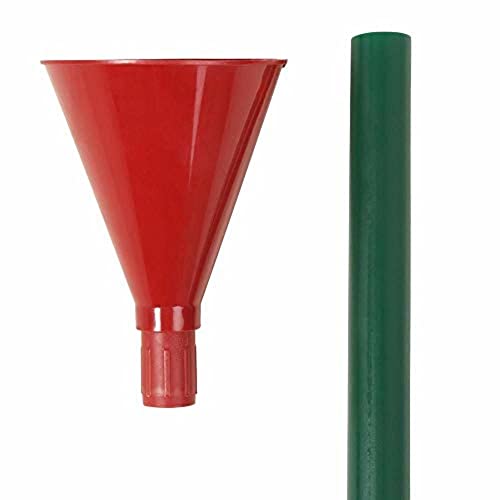Christmas Tree Watering Funnel - 39-Inch Green Plastic Live Tree Waterer